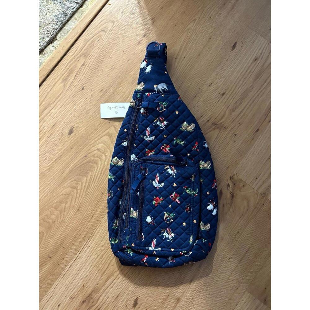 Vera Bradley Snow Globe Motifs Sling Backpack
